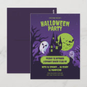 ハロウィン・コスチューム・パーティーのご招待 ハロウィン・パーティー ポストカード (正面/裏面)