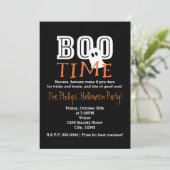 ハロウィン コスチューム パーティー への招待状 BOO TIME 招待状 (スタンド正面)