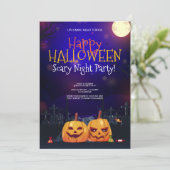 ハロウィン コスチューム パーティー、ハロウィン ナイト テラー 招待状 (スタンド正面)