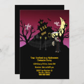 ハロウィン コスチューム パーティー 招待状 (正面/裏面)