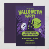 ハロウィン コスチューム パーティー 招待状 ハロウィン パーティー (正面/裏面)