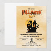 ハロウィン コスチューム パーティー 招待状 2 (正面/裏面)