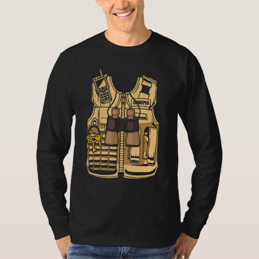 ハロウィン コスチューム 動物園 サファリ Tシャツ (正面)