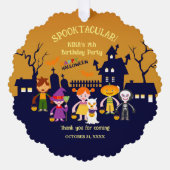 ハロウィン コスチューム 女子 誕生日 パーティー オーナメントカード (正面)