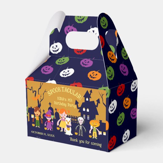 ハロウィン コスチューム 女子 誕生日 パーティー フェイバーボックス (正面サイド)