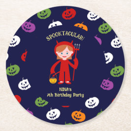 ハロウィン コスチューム 女子 誕生日 パーティー  ラウンドペーパーコースター