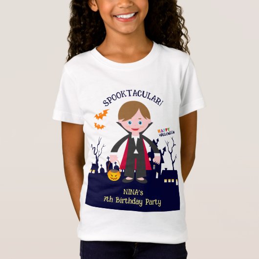 ハロウィン コスチューム 女子 誕生日 パーティー Tシャツ (正面)