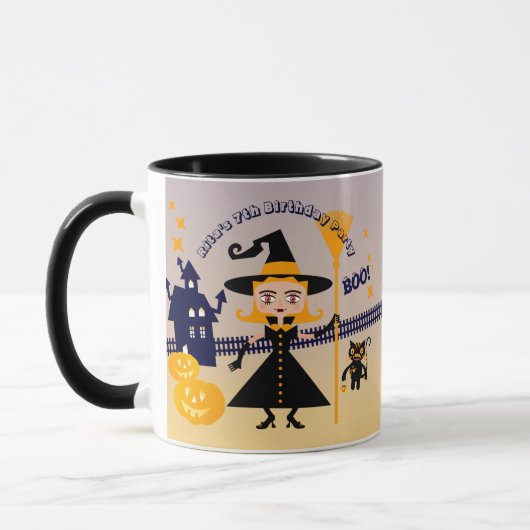 ハロウィン コスチューム 少女 魔女 誕生日 パーティー マグカップ (左)