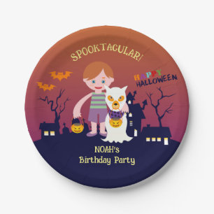 ハロウィン コスチューム 男の子 誕生日 パーティー ペーパープレート