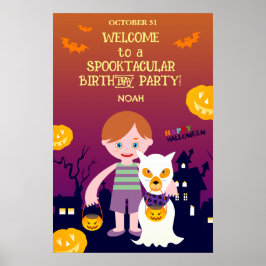 ハロウィン コスチューム 男の子 誕生日 パーティー ポスター