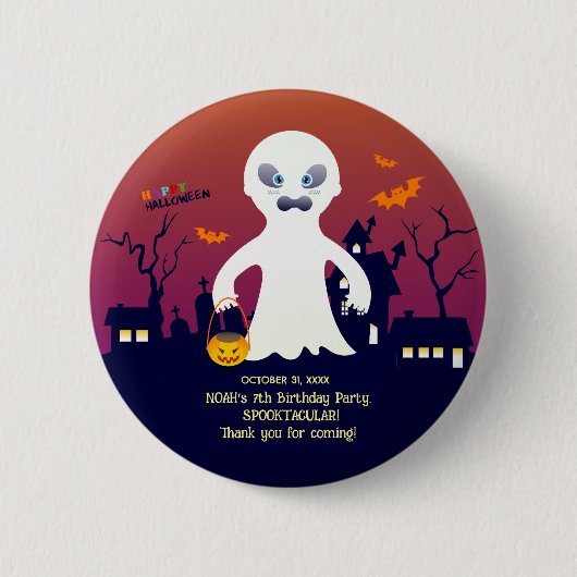 ハロウィン コスチューム 男の子 誕生日 パーティー 缶バッジ (正面)