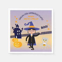 ハロウィン コスチューム 男の子 魔法使い 誕生日 パーティー スタンダードカクテルナプキン