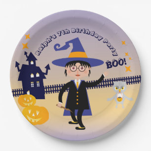 ハロウィン コスチューム 男の子 魔法使い 誕生日 パーティー ペーパープレート