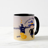 ハロウィン コスチューム 男の子 魔法使い 誕生日 パーティー マグカップ (正面右)