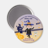 ハロウィン コスチューム 男の子 魔法使い 誕生日 パーティー マグネット (正面/裏面)