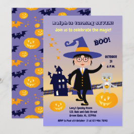 ハロウィン コスチューム 男の子 魔法使い 誕生日 パーティー 招待状