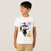 ハロウィン コスチューム 男の子 魔法使い 誕生日 パーティー Tシャツ (正面フル)