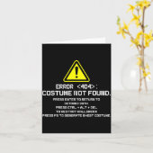 ハロウィン コスプレ エラー 404 Not Found 見つかりません 面白い カード (黄色い花)