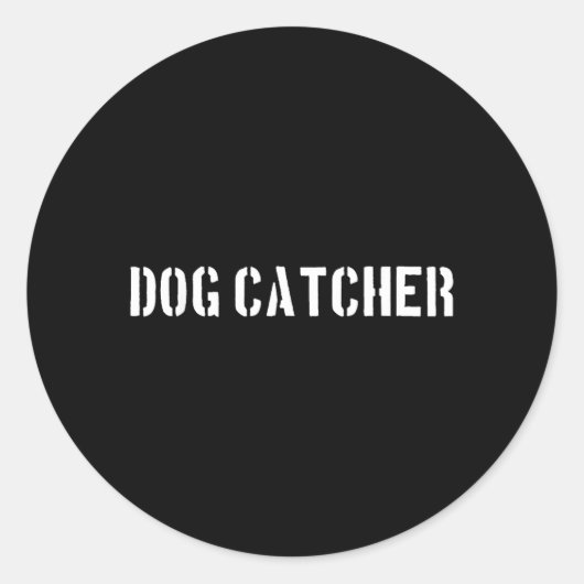 ハロウィン コスプレ 犬捕まえ係 ラウンドシール (正面)