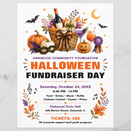 ハロウィン・コミュニティ募金イベントのチラシ チラシ