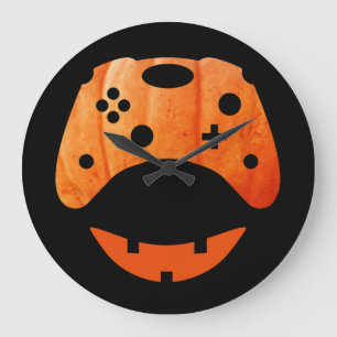 ハロウィン コメディー ゲーマー ラージ壁時計