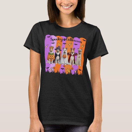 ハロウィン・コリー Tシャツ (正面)