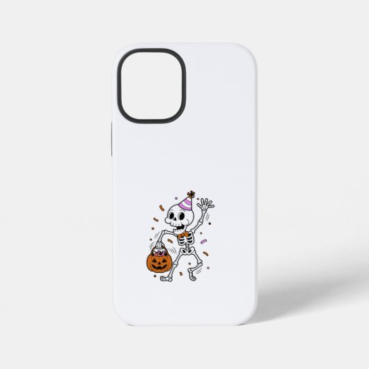 ハロウィン コンフェッティ スケルトン iPhoneケース (裏面)