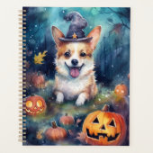 ハロウィン コーギー かぼちゃ おばけ プランナー手帳 (正面)
