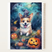 ハロウィン コーギー かぼちゃ おばけ プランナー手帳 (裏面)