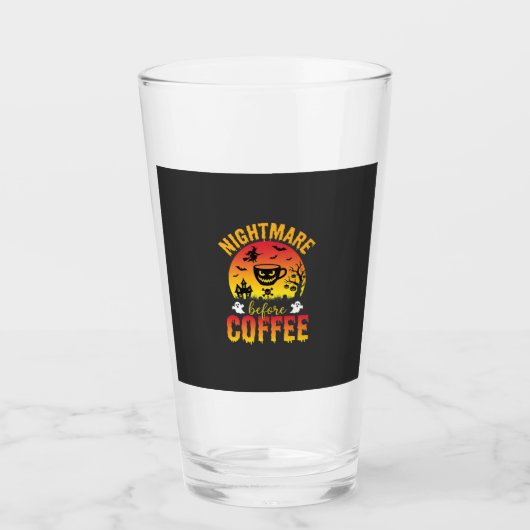 ハロウィン コーヒー ナイトメア ビフォア コーヒー スプーキー ヴェ タンブラーグラス (正面)