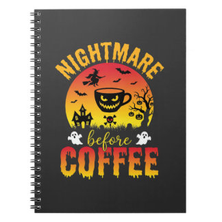 ハロウィン コーヒー ナイトメア ビフォア コーヒー スプーキー ヴェ ノートブック