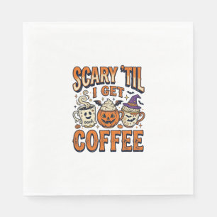 ハロウィン コーヒー 怖いのはコーヒーのせい ヴィンテージTシャツ_ スタンダードランチョンナプキン