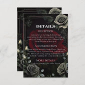 ハロウィン ゴシック ウェディング 詳細 封入カード エンクロージャーカード (正面/裏面)