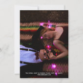 ハロウィン ゴシック スカル タロット ザ ラバーズ ウェディング 招待状 (裏面)