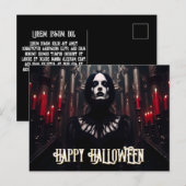 ハロウィン - ゴシック ダーク セレブレーション シーズンポストカード (正面/裏面)