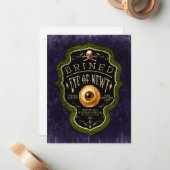 ハロウィン ゴシック ニュー オブ ニュート ウィッチ ポーション ヴィンテージ ノートカード (正面/裏面インサイチュ)