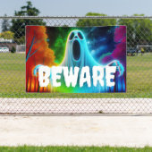 ハロウィン ゴーストに気をつけろ 横断幕 (インサイチュ)