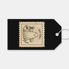 ハロウィン ゴーストランタン - 「お化けだよ」 ギフトタグ