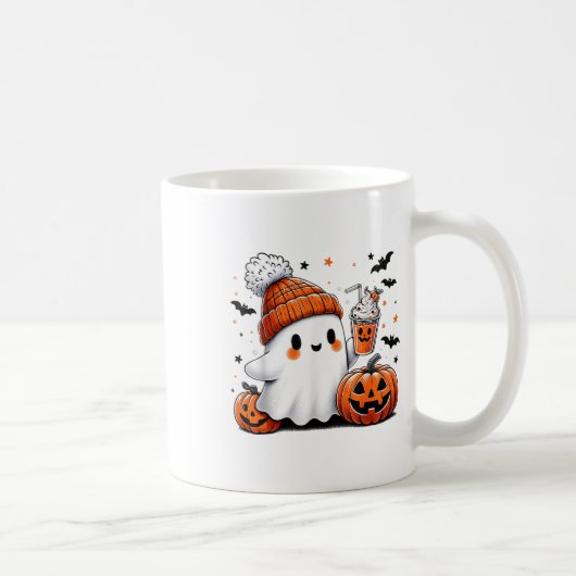 ハロウィン ゴースト コーヒー アイスコーヒー M コーヒーマグカップ (右)