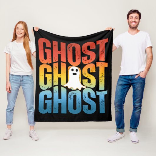 ハロウィン ゴースト ゴースト ゴースト フリースブランケット (インサイチュ)