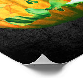 ハロウィン ゴースト ジャック オー ランタン かわいい オーダーメイド ポスター (角)