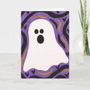 ハロウィン　ゴースト　ブランク　グリーティング カード