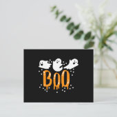 ハロウィン ゴースト ブー かわいい ポストカード (スタンド正面)