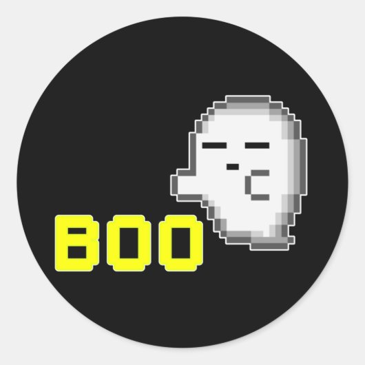 ハロウィン ゴースト - ブー ステッカー (正面)