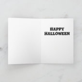 ハロウィン ゴースト ブー トゥー ユー かわいい 面白い カード (内部)