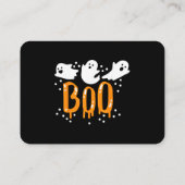 ハロウィン ゴースト ブー 可愛い 名刺 (裏面)