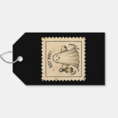 ハロウィン ゴースト ランタン - “こんにちは、ブー” ギフトタグ (裏面横)