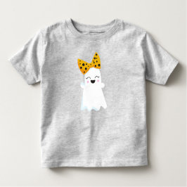ハロウィン, ゴースト, リボン, ボウ, ブー, トリックオアトリート トドラーTシャツ