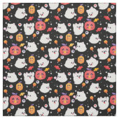 ハロウィン ゴースト 猫 かぼちゃ キャンディー スプーキー かわいい ファブリック (見本)
