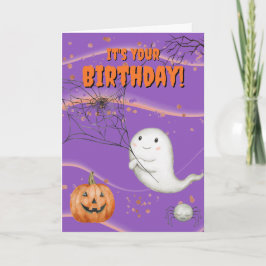ハロウィン ゴースト 誕生日カード シーズンカード